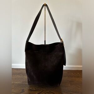 Madewell – the essentials bucket, tote and dark brown suede